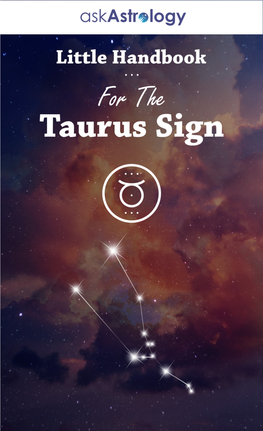 Taurus Handbook | Ask Astrology