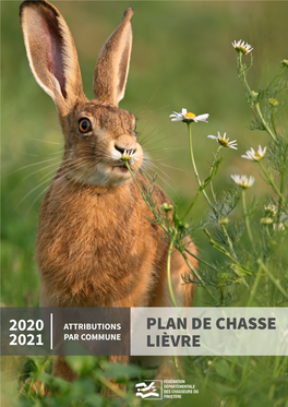 PLAN DE CHASSE LIÈVRE 3| ATTRIBUTIONS PAR COMMUNE - LIÈVRE Suite 2020-2021