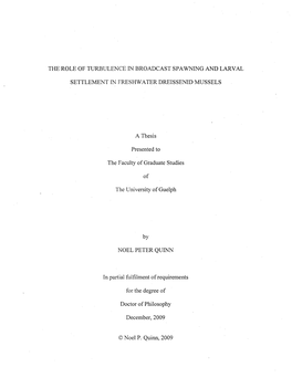 The Role of Turbulence in Broadcast Spawning and Larval