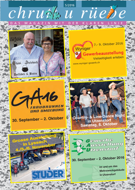 Country- & Line-Dance Night in Utzenstorf Samstag, 8. Oktober