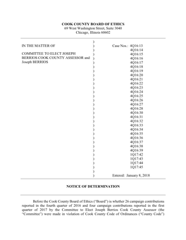 4Q16 1Q17 Committee to Elect Joseph Berrios