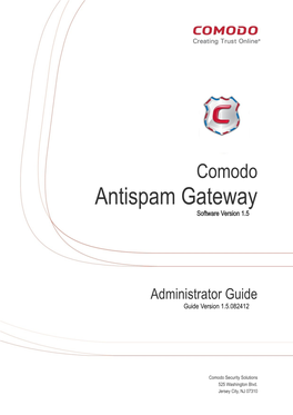 Comodo Antispam Gateway Software Version 1.5
