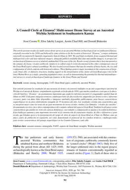 A Council Circle at Etzanoa? Multi-Sensor Drone Survey at an Ancestral Wichita Settlement in Southeastern Kansas