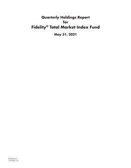 Fidelity® Total Market Index Fund