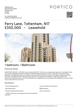 Ferry Lane, Tottenham, N17 £379000