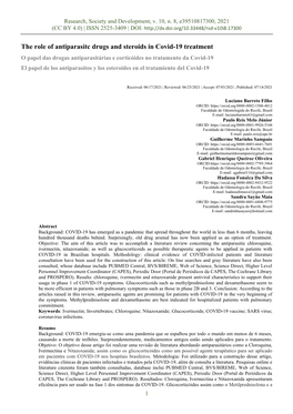 The Role of Antiparasitc Drugs and Steroids in Covid-19 Treatment