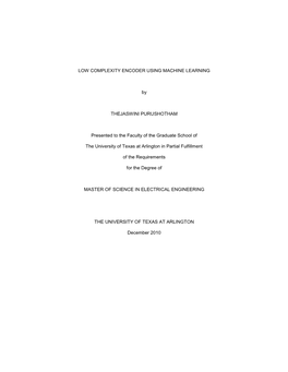 University of Texas at Arlington Dissertation Template