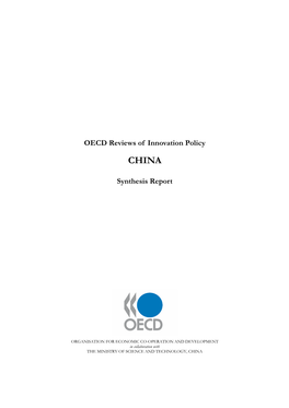 OECD Reviews of Innovation Policy Synthesis Report