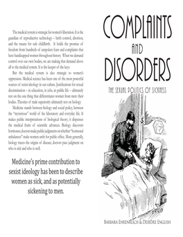 Complaints and Disorders