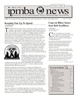 IPMBA News Vol. 17 No. 1 Winter 2008