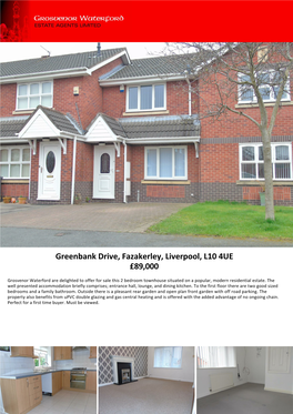 Greenbank Drive, Fazakerley, Liverpool, L10 4UE £89,000