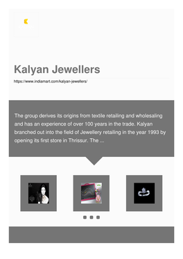 Kalyan Jewellers