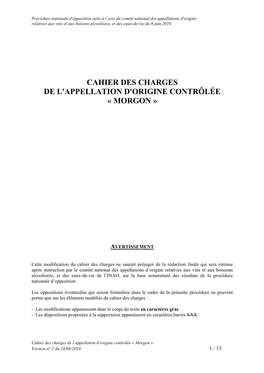 0 = 1Er Cahier Des Charges