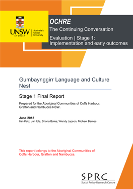 Gumbaynggirr Language and Culture Nest