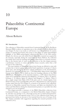 Palaeolithic Continental Europe