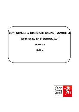 Agenda Document for Environment & Transport Cabinet Committee, 08