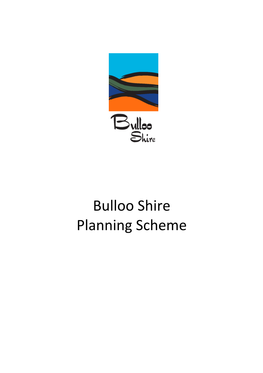 Bulloo Shire Planning Scheme Citation and Commencement