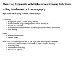 Introduction to High Contrast Imaging