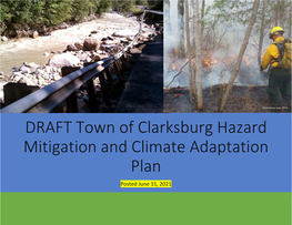 DRAFT Town of Clarksburg Hazard Mitigation and Climate Adaptation