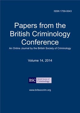 Papers from the British Criminology Conference an Online Journal by the British Society of Criminology