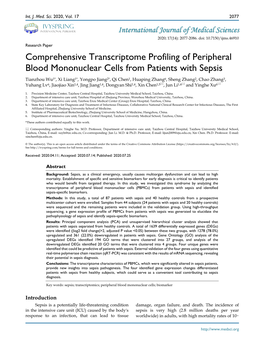Comprehensive Transcriptome Profiling of Peripheral Blood