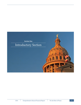 2014 Comprehensive Annual Financial Report for the State of Texas 1 2 2014 Comprehensive Annual Financial Report for the State of Texas February 27, 2015