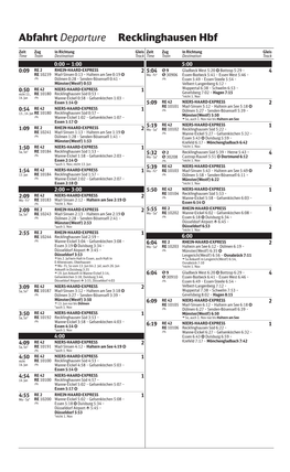 Abfahrt Departure Recklinghausen Hbf