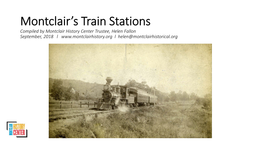 Montclair's Train Stations