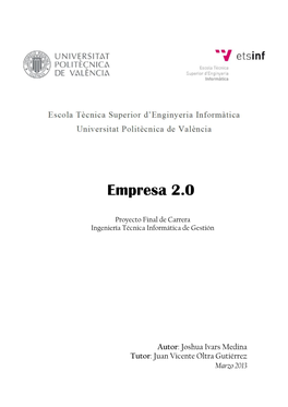 La Influencia Del 2.0 En Los Negocios De La Empresa Actual