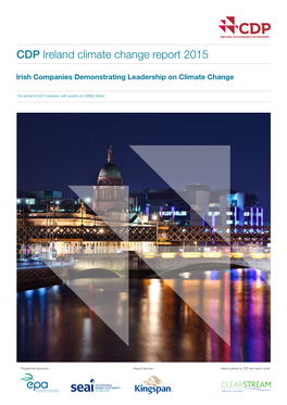 CDP Ireland Climate Change Report 2015