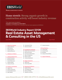 Real Estate Asset Management & Consulting in the US