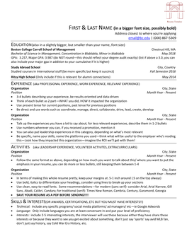 Resume Template 3