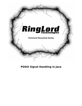 POSIX Signal Handling in Java