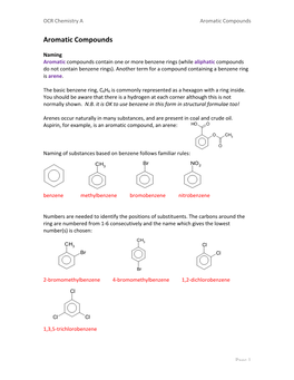 Aromatic Compounds