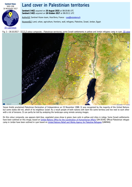 Land Cover in Palestinian Territories