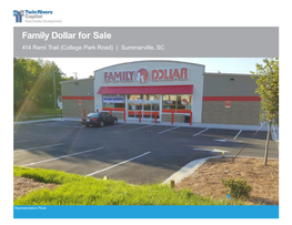 Family Dollar for Sale 414 Remi Trail (College Park Road) | Summerville, SC