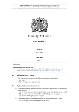 Equality Act 2010