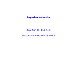 Bayesian Networks