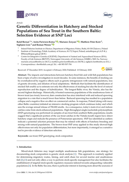 Genetic Differentiation in Hatchery and Stocked Populations of Sea