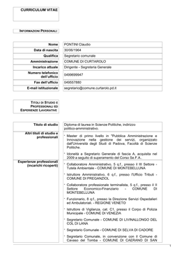 Curriculum Vitae