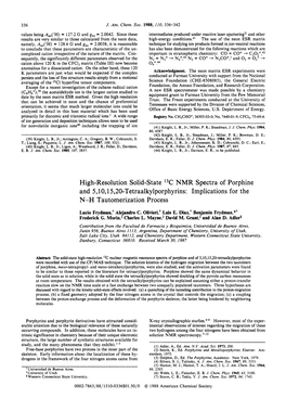 And 5,10,15,20-Tetraalkylporphyrins: Implications For