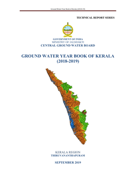 Ground Water Year Book of Kerala (2018-19)