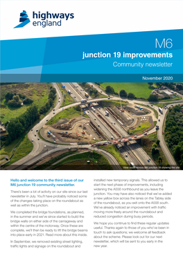 M6 Junction 19 Improvements Community Newsletter