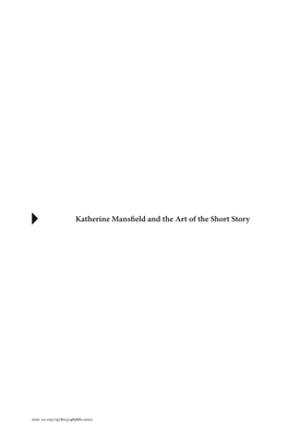 Katherine Mansfield and the Art of the Short Story