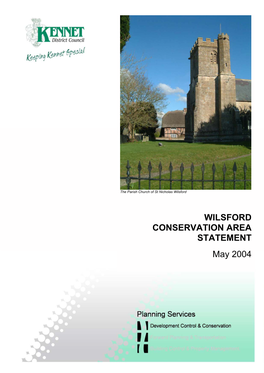 WILSFORD CONSERVATION AREA STATEMENT May 2004