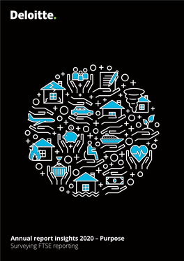 Annual Report Insights 2020 – Purpose Surveying FTSE Reporting Contents