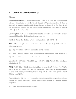 7 Combinatorial Geometry