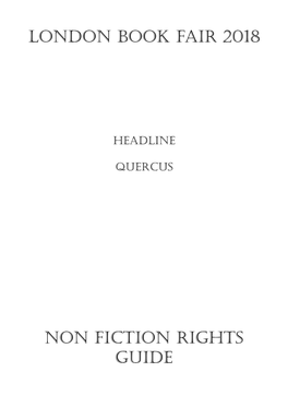 London Book Fair 2018 Non Fiction Rights Guide