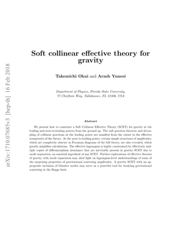 Soft Collinear Effective Theory for Gravity
