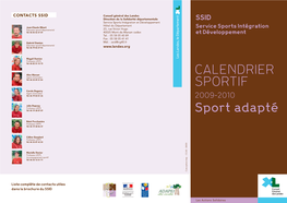 Calendrier Sportif